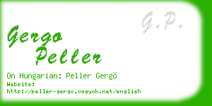 gergo peller business card